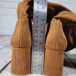 Nordstrom Rack  Tan Suede Square Toe Block‎ Heel Knee High Boots Women Size 5 Photo 14