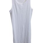 For Days Women’s White Weekender Tank Midi Dress Size Large Organic Cotton Photo 4