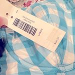 Gilly Hicks 💙SALE3/$25  SYDNEY BLUE WHITE CHECK BUSTIER SLEEVELESS SMOCK CROP TOP Photo 4