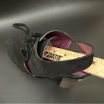 Coach  Poppy Rena Black Suede Slingback Wooden Heels Platform Sandals Size 5.5M Photo 13