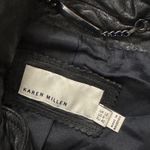 Karen Millen Washed Black Leather Vest Photo 5
