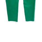 ZARA Washed Green High Waisted Denim Straight Cropped Jeans Size 0 Photo 8
