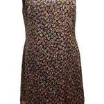 DEMA 100% Silk Hearts Floral Mixed Print Sleeveless Dress Large Party Valentines Photo 0