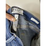 frame denim FRAME Le Raw Edge Ripped Crop Skinny Jeans In Washington Square Sz 26 $200 Photo 7