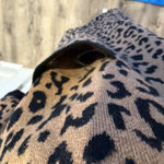 J.Crew Size M Leopard Print Mockneck Sweater Dress NWT Cotton Merino Wool Blend Photo 3