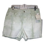 Wonderly  Size 10 Women's Green Distressed Frayed Hem Shorts NWT Photo 0