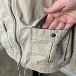 Columbia Womens Khaki Long Sleeve Hooded Zip Up Utility Cargo Jacket size XS Photo 3