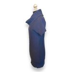 Athleta Womens Sweater Sz XS Tisbury Cableknit Turtleneck Iron Blue Short Sleeve Photo 5