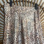 Petal and Pup  Women’s Asymmetrical Satin Cheetah Print Midi Skirt Glam Flowy Photo 2