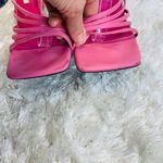 ZARA PINK  Strappy Heels Wrap Ankle Strap Sz 39 8.5 Scuffed Heels Photo 3