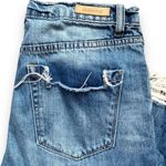 BLANK NYC The Madison Crop Jeans Medium Wash Distressed Step Hem Stretch Denim Photo 6