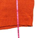 frame denim Frame Round Neck Cotton Knit Cropped Sweater Orange Large Photo 7