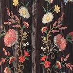 Johnny Was  Luciana Floral Butterfly Velvet Kimono Sleeve Shirt Coffee XXL NEW Photo 14