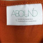 Abound  Bodysuit Womens L Orange Sleeveless Cotton Stretch Casual Basic Fall Photo 3