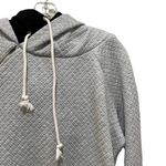 Vanilla Bay happy homecoming quilted double hoodie grey black womens medium Photo 2