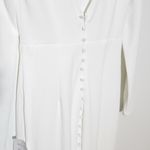 Lulus White Long Sleeve Wedding Dress with Button-Up Back Size Medium Photo 4