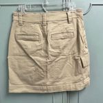 Loft Size 2 Khaki Cargo Skirt Stretch Straight Mini Photo 3