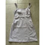 Hollister Dress Womens Medium Purple Gingham Mini Preppy Coquette Event Party Photo 2