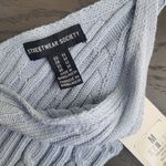 Streetwear Society Streetweat Society cable knit cropped tank top size M blue Photo 1