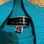 Blue Blush  turquoise sweater top Photo 1