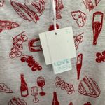 Cynthia Rowley NWT 100% Linen Italian Picnic Print Top Cap Sleeves Size Small Photo 3