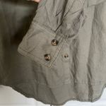 BKE Women’s Olive Green  Button Down Blouse Size S Photo 3