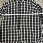 Lane Bryant Shirt Plus Sz 22/24 LS Black Plaid Shacket Pockets Roll Tab Sleeve Photo 8