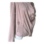 Cupcakes and Cashmere ‎ Faux Suede Moto Jacket Dusty Rose Size Small Photo 4