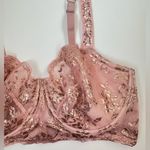 Victoria's Secret Victoria’s Secret dream angels push up without padding pink lace bra Size 36DDD Photo 2
