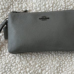 Coach  Double Zip Pebbled Leather Wallet Wristlet
Heathered Gray Photo 0