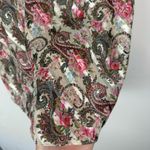 Victoria's Secret Vtg Victoria’s Secret Paisley Sheer Tank Sz Large Lace Trim Sexy Sleep Photo 5