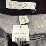 Est. 1946 Denim Burgundy Blue Plaid Skinny Leg Pants Curvy Size 20W NEW Photo 4