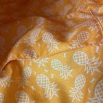 UNBRANDED STRAW PURSE WITH YELLOW PINEAPPLE CLOTH LINING OFF WHITE STRAPS Tan Photo 10