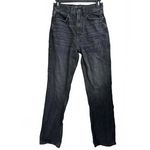 ASOS High Rise Rigid Straight Leg Jeans Pants Washed Black Denim GUC Size 26 Photo 4