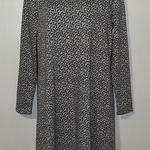 Tyler Boe Julia Shift Knit Dress Women’s M Medium Geometric Print Gray Photo 0