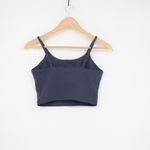 Athletic Crop Tank Top Navy Blue Spaghetti Strap Athletic Workout Size L Size L Photo 2