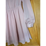 ZARA  Ruffle Blush Pink Sheer Blouse | Romantic Boho Top XS Photo 6