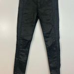 Current/Elliott Current/Elliot Sweeney Ankle Black Coated Faux Leather Skinny Pants/Jeans Size 2 Photo 2