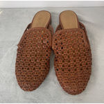 American Eagle Outfitters Brown Woven Mule Small Heel Size 10 slip on Summer Photo 2