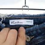 KanCan Jeans Mid Rise Rolled Hem Distressed Boyfriend Blue Jeans Women's Size 26 Photo 3