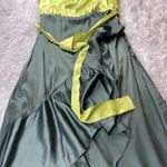 Big Hit two toned flowy high low dress size small Green Photo 2