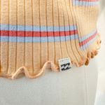 Billabong Striped Lettuce Trim 90s Tank Top Y2K Casual Colorful Summer Large Photo 6