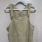 Directives Lyocell Khaki Jumper Dress overall dress Pockets Adjustable Straps Tan Size L Photo 1