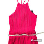 Halston Heritage  Pleated Flounce Blouson Mini Cocktail Dress Photo 3