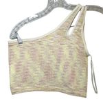 OFFLINE BY Aerie Ribbed One Shoulder Cutout Crop Tank Top colorful Size L casual Yellow Size L Photo 0