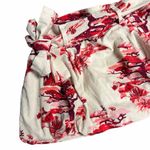 Farm Rio  Red and White Floral Bubble Skirt Size Medium Photo 1