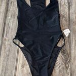 Forever 21 swimsuit cut out one piece black new Black Women's Swimwear small Photo 0