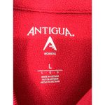 Antigua  Cincinnati Reds Zip Up Pullover Womens Large Red Fleece MLB Baseball Photo 4
