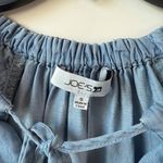joe's jeans  the Adelyn Chambray Flutter Sleeve Top Womens Size‎ S Blue Lyocell Photo 3