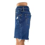 Levi's  Premium Women's Blue Dark Wash Distressed Cutoff Denim Jean Shorts Size M Photo 1